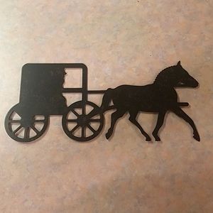 Horse and Buggy Wall Plaque
